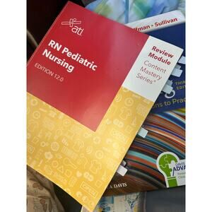 Rn pediatric nursing ati edition 12.0 college textbook education soft cover book